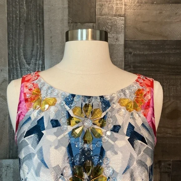 Halter Dress Laundry By Shelli Segal Silk Dress Laundry By Shelli Segal  Rainbow Silk Dress Floral